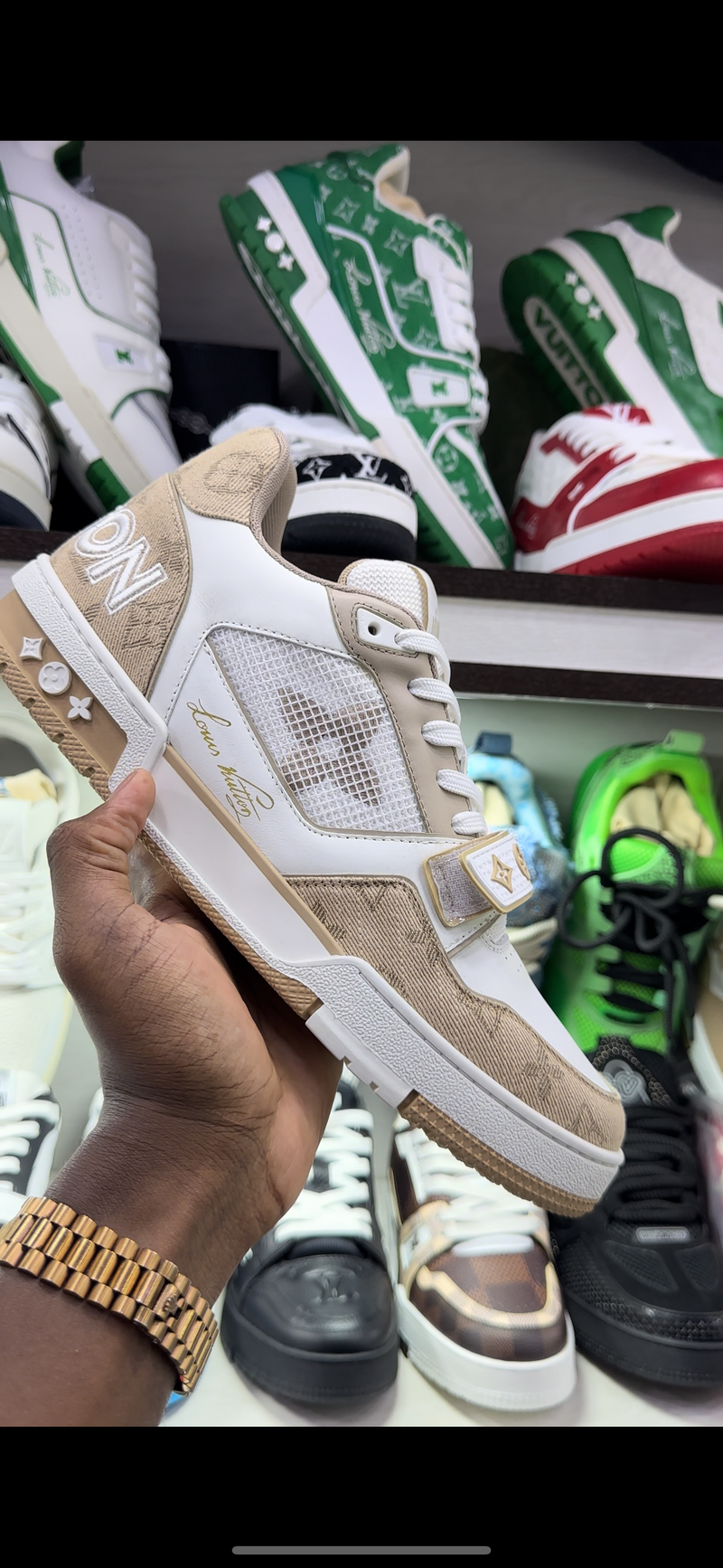 Louis vuitton - Trainner - Velcro bege