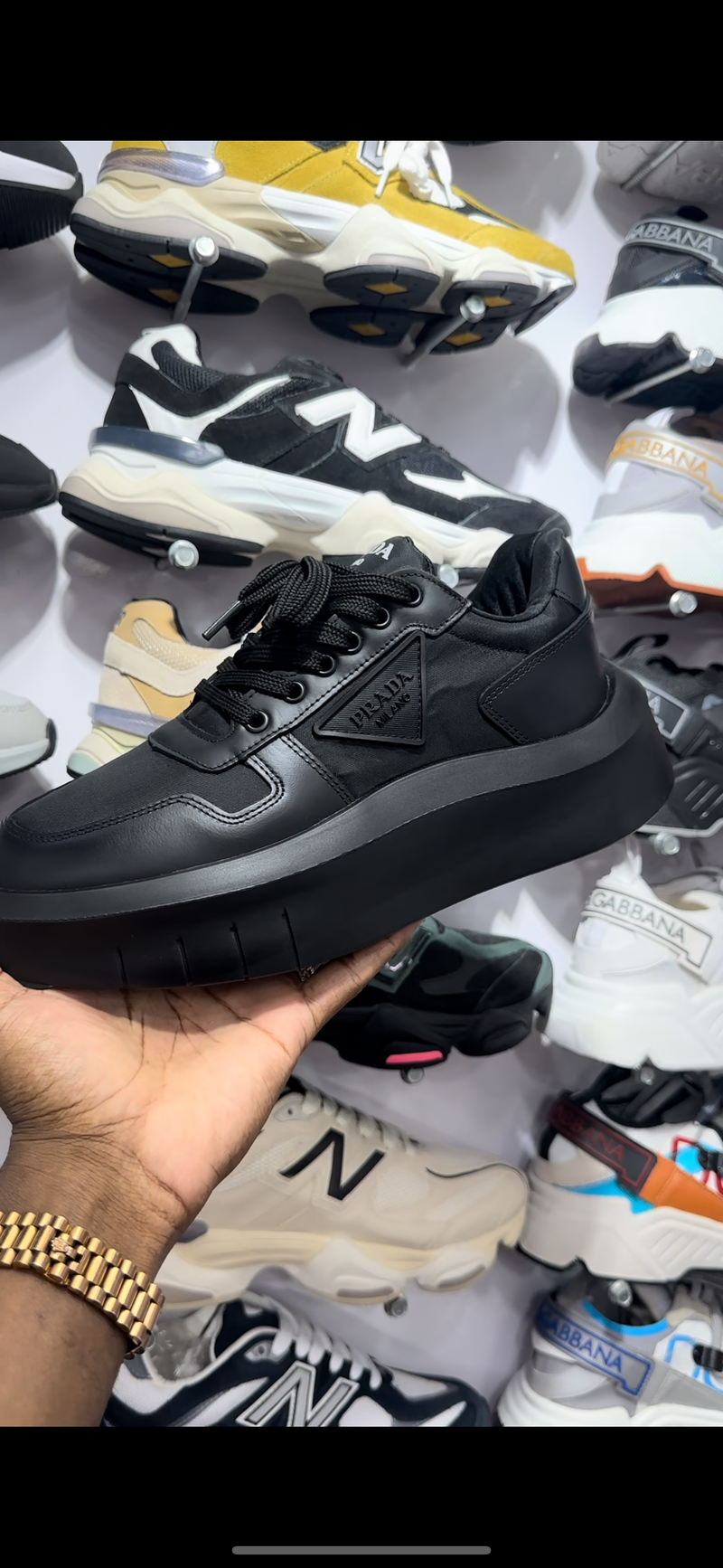 Prada - Plataforma preto