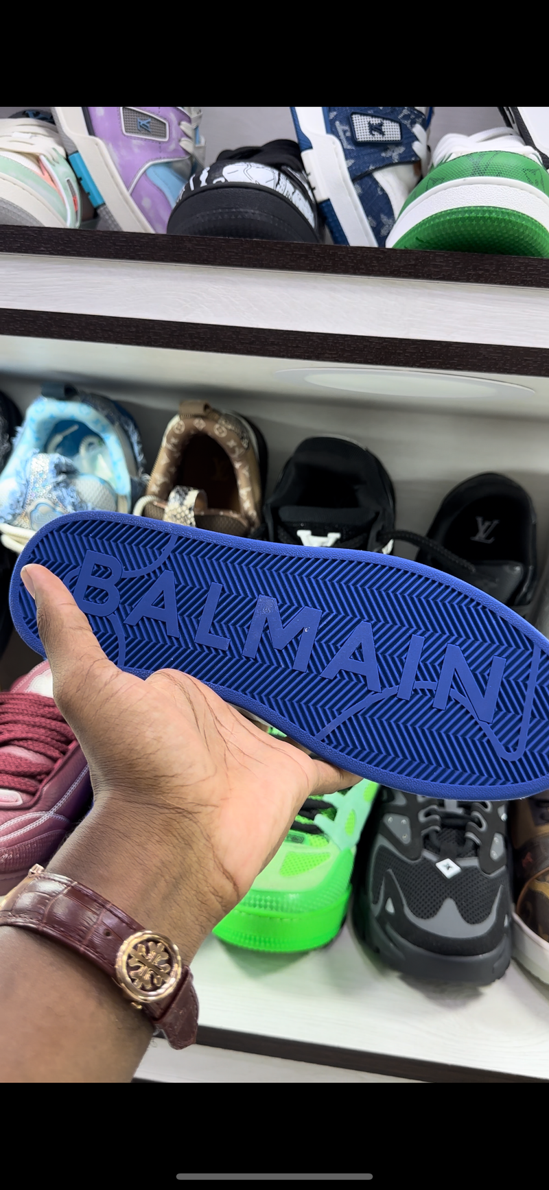 Balmain - White solado azul