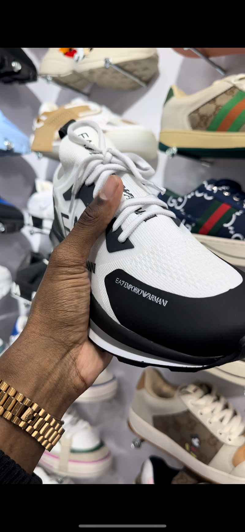Armani knyt - Branco e preto